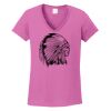 Ladies Heavy Cotton™ 100% Cotton V-Neck T-Shirt Thumbnail