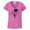 Ladies Heavy Cotton™ 100% Cotton V-Neck T-Shirt Thumbnail