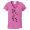 Ladies Heavy Cotton™ 100% Cotton V-Neck T-Shirt Thumbnail