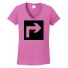 Ladies Heavy Cotton™ 100% Cotton V-Neck T-Shirt Thumbnail