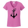 Ladies Heavy Cotton™ 100% Cotton V-Neck T-Shirt Thumbnail
