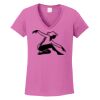 Ladies Heavy Cotton™ 100% Cotton V-Neck T-Shirt Thumbnail