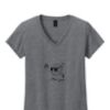 Ladies Heavy Cotton™ 100% Cotton V-Neck T-Shirt Thumbnail