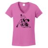 Ladies Heavy Cotton™ 100% Cotton V-Neck T-Shirt Thumbnail