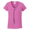 Ladies Heavy Cotton™ 100% Cotton V-Neck T-Shirt Thumbnail