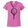 Ladies Heavy Cotton™ 100% Cotton V-Neck T-Shirt Thumbnail