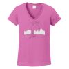 Ladies Heavy Cotton™ 100% Cotton V-Neck T-Shirt Thumbnail