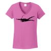Ladies Heavy Cotton™ 100% Cotton V-Neck T-Shirt Thumbnail