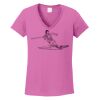 Ladies Heavy Cotton™ 100% Cotton V-Neck T-Shirt Thumbnail
