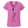 Ladies Heavy Cotton™ 100% Cotton V-Neck T-Shirt Thumbnail