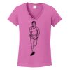 Ladies Heavy Cotton™ 100% Cotton V-Neck T-Shirt Thumbnail
