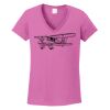 Ladies Heavy Cotton™ 100% Cotton V-Neck T-Shirt Thumbnail