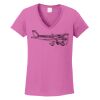 Ladies Heavy Cotton™ 100% Cotton V-Neck T-Shirt Thumbnail