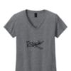 Ladies Heavy Cotton™ 100% Cotton V-Neck T-Shirt Thumbnail