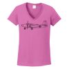 Ladies Heavy Cotton™ 100% Cotton V-Neck T-Shirt Thumbnail