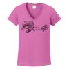 Ladies Heavy Cotton™ 100% Cotton V-Neck T-Shirt Thumbnail