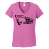 Ladies Heavy Cotton™ 100% Cotton V-Neck T-Shirt Thumbnail