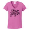 Ladies Heavy Cotton™ 100% Cotton V-Neck T-Shirt Thumbnail