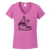 Ladies Heavy Cotton™ 100% Cotton V-Neck T-Shirt Thumbnail