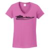 Ladies Heavy Cotton™ 100% Cotton V-Neck T-Shirt Thumbnail