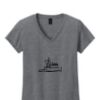 Ladies Heavy Cotton™ 100% Cotton V-Neck T-Shirt Thumbnail