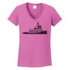 Ladies Heavy Cotton™ 100% Cotton V-Neck T-Shirt Thumbnail