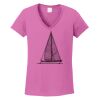 Ladies Heavy Cotton™ 100% Cotton V-Neck T-Shirt Thumbnail