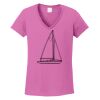 Ladies Heavy Cotton™ 100% Cotton V-Neck T-Shirt Thumbnail