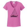 Ladies Heavy Cotton™ 100% Cotton V-Neck T-Shirt Thumbnail