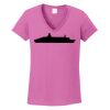 Ladies Heavy Cotton™ 100% Cotton V-Neck T-Shirt Thumbnail