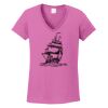 Ladies Heavy Cotton™ 100% Cotton V-Neck T-Shirt Thumbnail