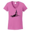 Ladies Heavy Cotton™ 100% Cotton V-Neck T-Shirt Thumbnail