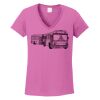 Ladies Heavy Cotton™ 100% Cotton V-Neck T-Shirt Thumbnail