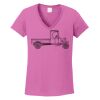 Ladies Heavy Cotton™ 100% Cotton V-Neck T-Shirt Thumbnail