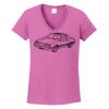 Ladies Heavy Cotton™ 100% Cotton V-Neck T-Shirt Thumbnail