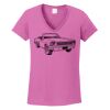 Ladies Heavy Cotton™ 100% Cotton V-Neck T-Shirt Thumbnail