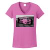 Ladies Heavy Cotton™ 100% Cotton V-Neck T-Shirt Thumbnail