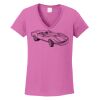 Ladies Heavy Cotton™ 100% Cotton V-Neck T-Shirt Thumbnail