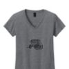 Ladies Heavy Cotton™ 100% Cotton V-Neck T-Shirt Thumbnail