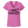 Ladies Heavy Cotton™ 100% Cotton V-Neck T-Shirt Thumbnail
