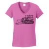 Ladies Heavy Cotton™ 100% Cotton V-Neck T-Shirt Thumbnail