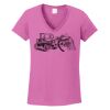 Ladies Heavy Cotton™ 100% Cotton V-Neck T-Shirt Thumbnail