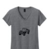 Ladies Heavy Cotton™ 100% Cotton V-Neck T-Shirt Thumbnail
