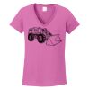 Ladies Heavy Cotton™ 100% Cotton V-Neck T-Shirt Thumbnail