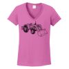 Ladies Heavy Cotton™ 100% Cotton V-Neck T-Shirt Thumbnail