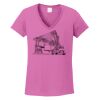 Ladies Heavy Cotton™ 100% Cotton V-Neck T-Shirt Thumbnail