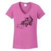 Ladies Heavy Cotton™ 100% Cotton V-Neck T-Shirt Thumbnail