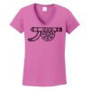 Ladies Heavy Cotton™ 100% Cotton V-Neck T-Shirt Thumbnail