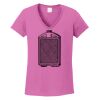 Ladies Heavy Cotton™ 100% Cotton V-Neck T-Shirt Thumbnail