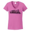 Ladies Heavy Cotton™ 100% Cotton V-Neck T-Shirt Thumbnail